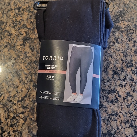 TORRID Fleece Lined Leggings Size 0 - Picture 2 of 4